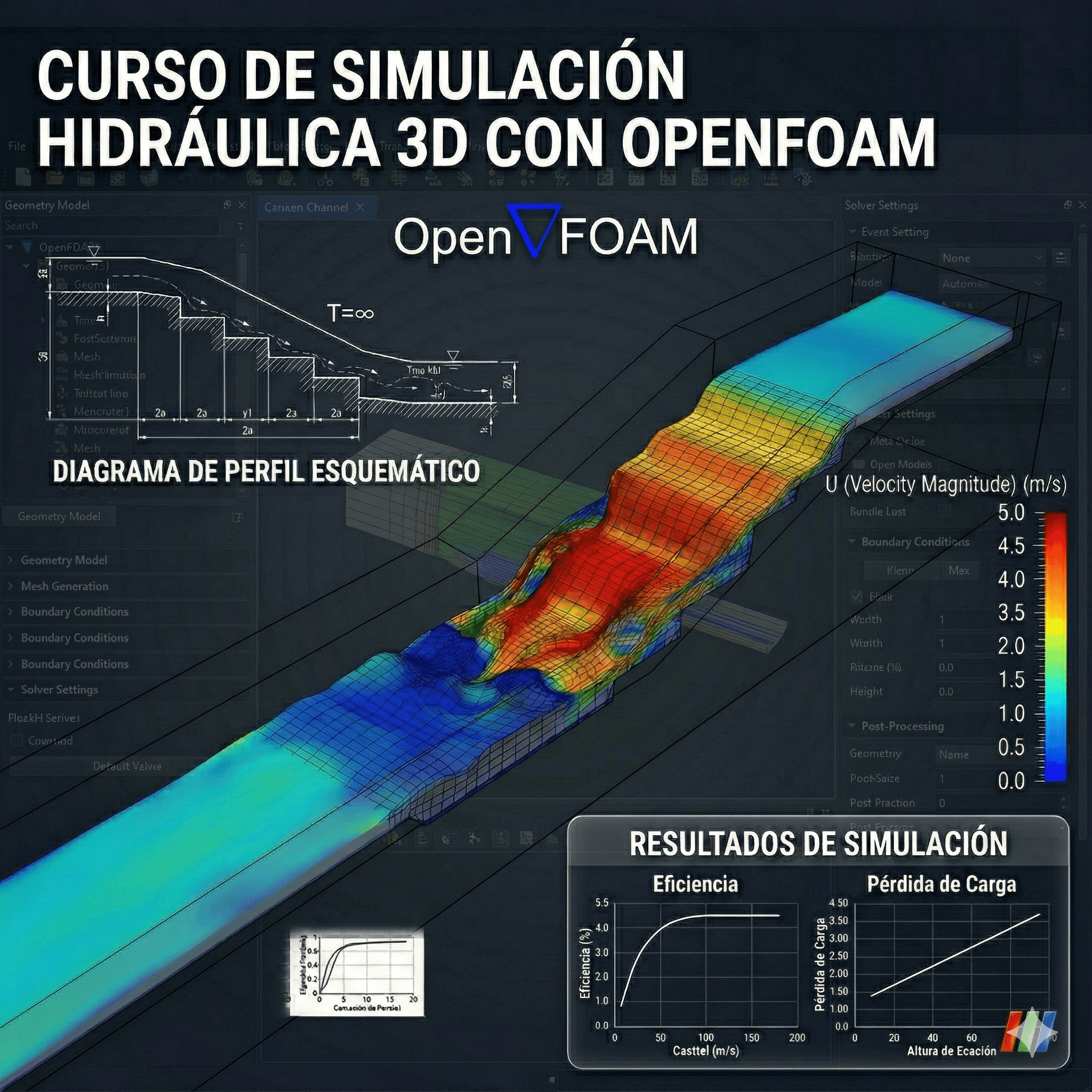 Simulación Hidráulica 3D con OpenFoam