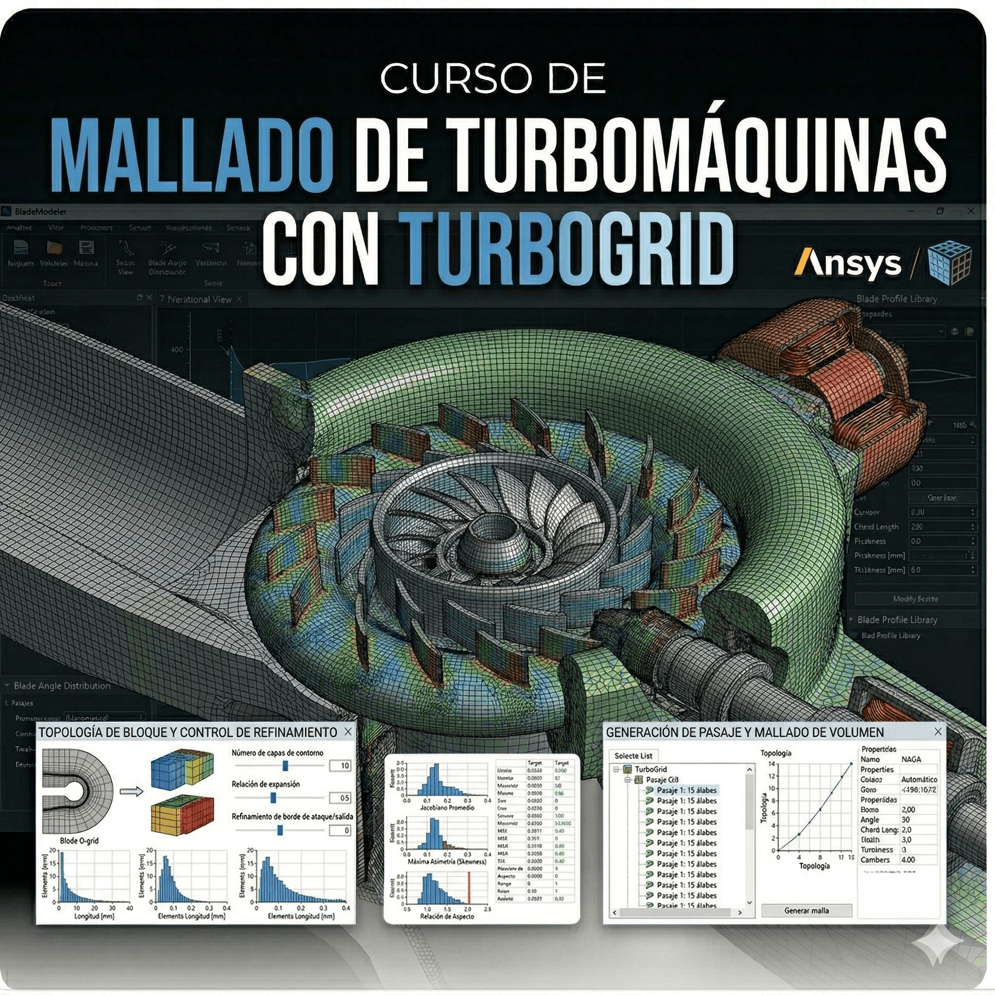 Mallado de Turbomáquinas con TurboGrid