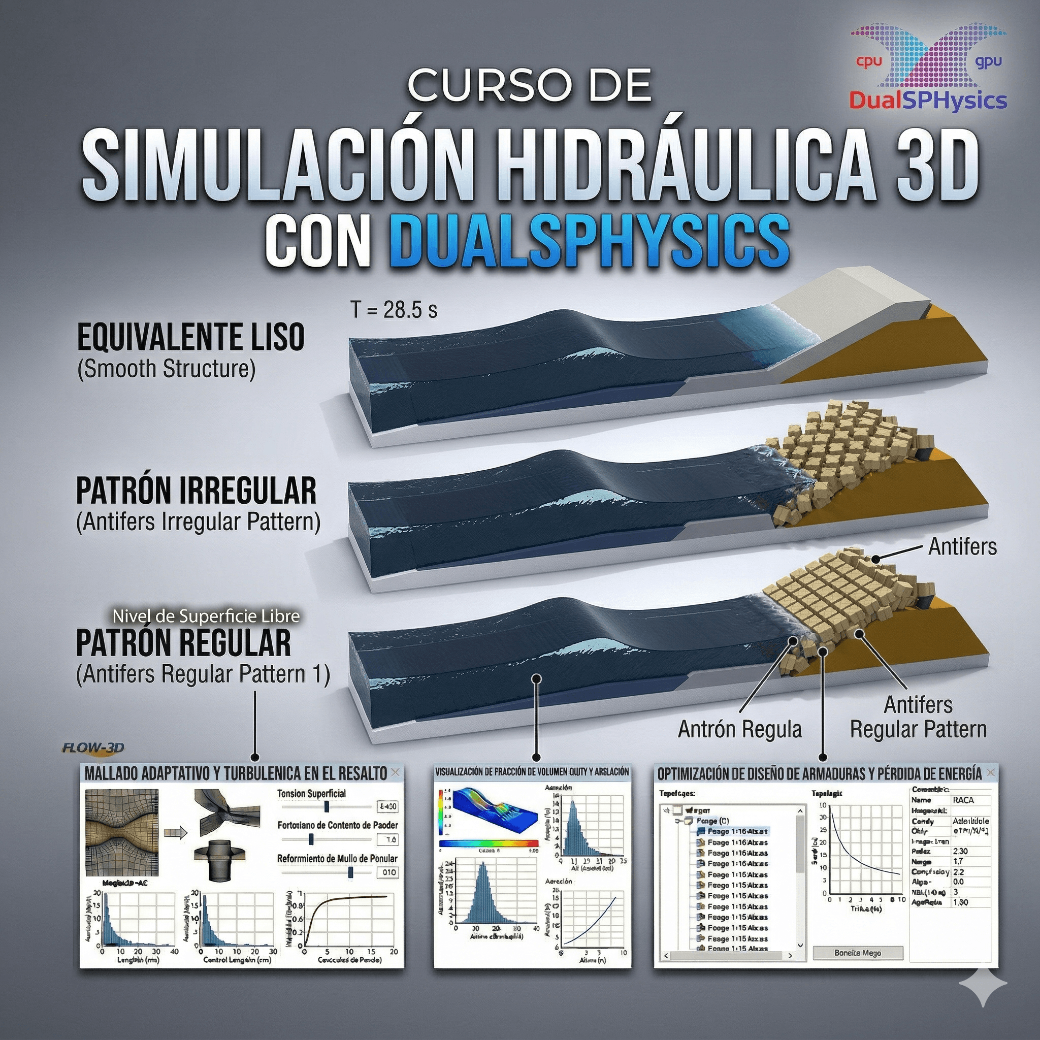 Simulación Hidráulica 3D con DualSPHysics
